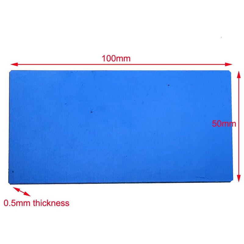 Ebamaz Anodized Aluminium Laser Engraved Mount Metal Plate Etching Sheets 100X50mm Round Corner with Adhesive (Blue,Blank,10PCS) - Image 2